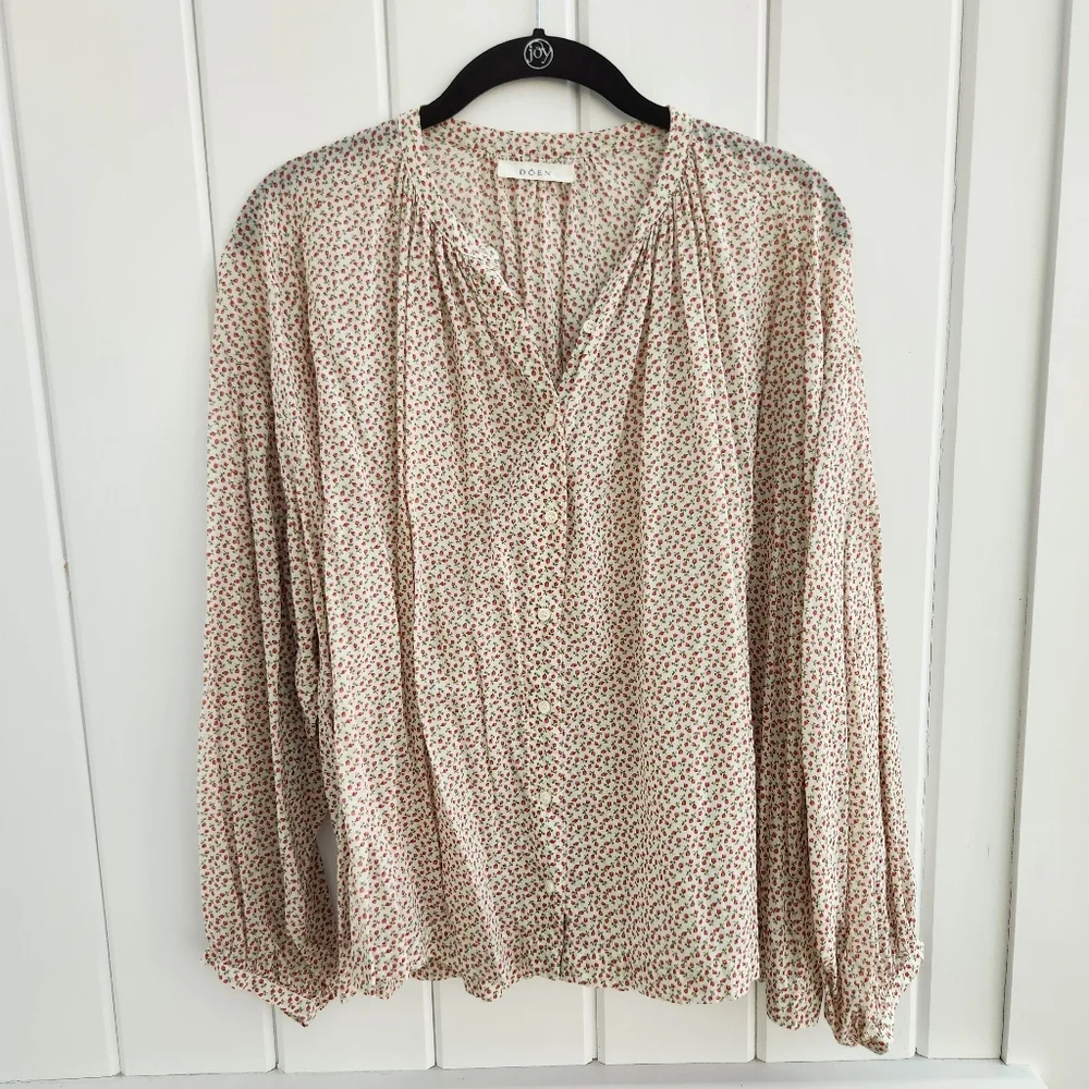 Doen Jane Blouse Berry Bisou Floral S - Picture 2 of 8